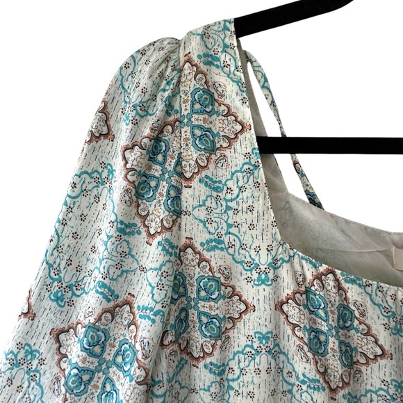 NWT UMGEE MINI TUNIC DRESS BOHO BELL SLEEVE EMPIRE WAIST | SIZE: SMALL - Picture 3 of 10